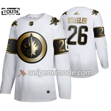 Kinder Eishockey Winnipeg Jets Trikot Blake Wheeler 26 Adidas 2019-2020 Golden Edition Weiß Authentic